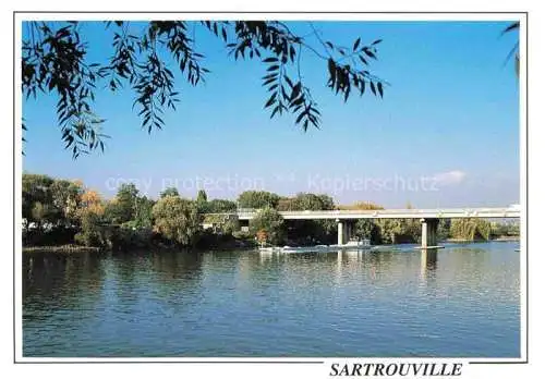 AK / Ansichtskarte  Sartrouville 78 Yvelines Aux bords de Seine Pont