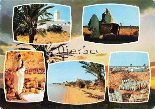 AK / Ansichtskarte  Djerba Jerba Tunesie Teilansichten Strand