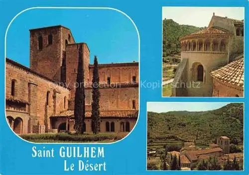 AK / Ansichtskarte  Saint-Guilhem-le-Desert Abbaye romane Eglise Cloître