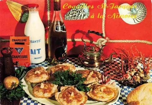 AK / Ansichtskarte  Rezept Recette-- Coquilles Saint Jacques Nimoises