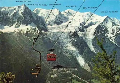 AK / Ansichtskarte  Sessellift Chairlift Telesiege Chamonix Mont Blanc 