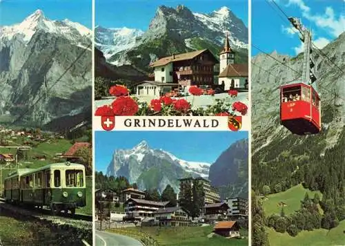 AK / Ansichtskarte  Seilbahn Cable-Car Telepherique Eisenbahn Grindelwald Berner Oberland Schweiz