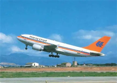 AK / Ansichtskarte  Flugzeuge Zivil Airbus A 310 Hapag Lioyd