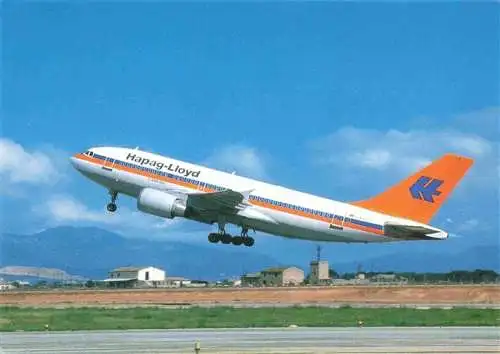 AK / Ansichtskarte  Flugzeuge Zivil Hapag Lioyd Airbus A 310