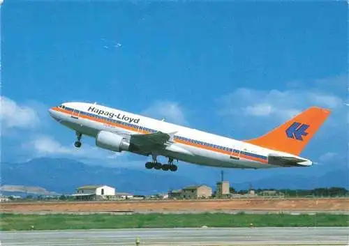 AK / Ansichtskarte  Flugzeuge Zivil Hapag Lloyd Airbus A 310