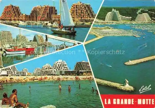 AK / Ansichtskarte  La Grande-Motte 34 Quais Port Plage de l'Epi Casino Port Jetées Grande Pyramide et l'Eden