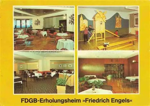 AK / Ansichtskarte  Templin FDGB-Erholungsheim Friedrich Engels Dachcafé Kinderspielzimmer Klubkeller Tanzcafé