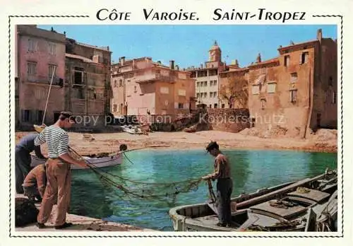 AK / Ansichtskarte  Saint Tropez Var Le port des pêcheurs