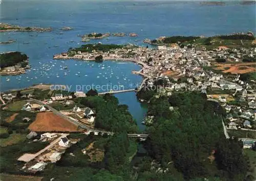 AK / Ansichtskarte  Ploumanach Vallée des Traouièros et le port vue aérienne