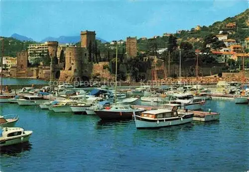 AK / Ansichtskarte  La Napoule Plage Mandelieu-la-Napoule GRAssE 06 Alpes-Maritimes Vue sur le nouveau port et le château