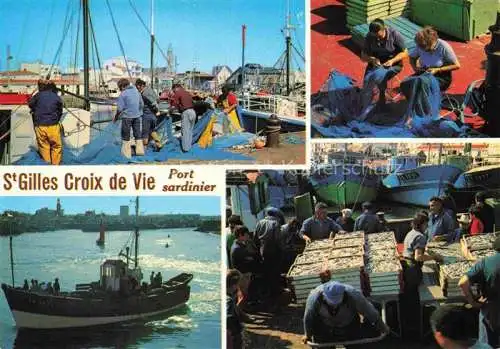 AK / Ansichtskarte  Saint-Gilles-Croix-de-Vie Vendee Port sardinier