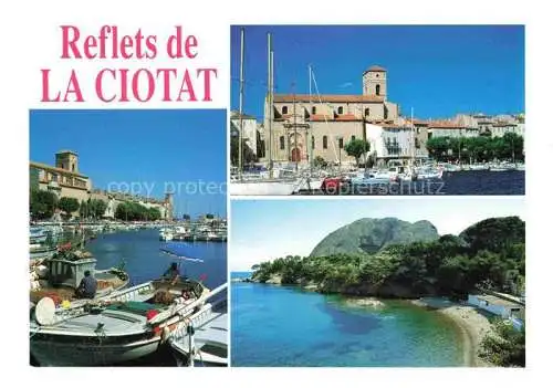 AK / Ansichtskarte  La Ciotat 13 Bouches-du-Rhone Hafen Kirche Strand Kuestenpanorama