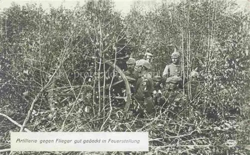 AK / Ansichtskarte  Foto Amag Nr. K 111 Artillerie Flieger Feuerstellung Soldaten