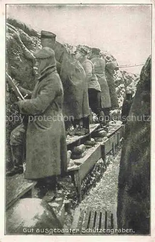 AK / Ansichtskarte  Militaria Schuetzengraben Ausgebauter Soldaten