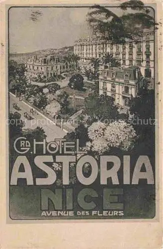 AK / Ansichtskarte  NICE   Nizza 06 Alpes-Maritimes Grand Hotel Astoria Avenue des Fleurs