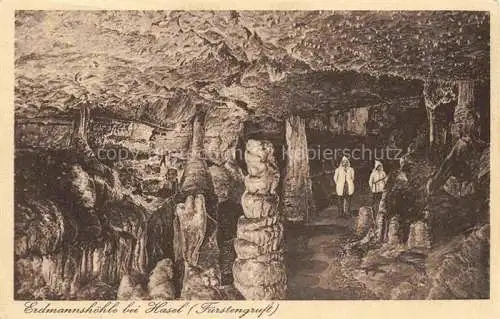 AK / Ansichtskarte  Hasel Baden Hasler Hoehle BW Erdmannshoehle Fuerstengruft