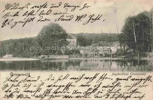 AK / Ansichtskarte  Grunewald  Jagdschloss Dahlem Berlin Jagdschloss Grunewald