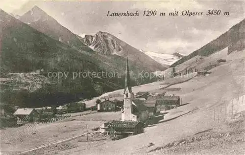 AK / Ansichtskarte  Lanersbach Mayrhofen Zillertal Tirol AT mit Olperer und Kirche