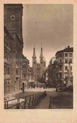 AK / Ansichtskarte  WueRZBURG Bayern Domstrasse