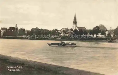 AK / Ansichtskarte  HANAU Main Mainpartie Kirche