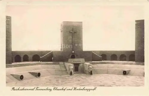 AK / Ansichtskarte  Tannenberg  Denkmal Hohenstein Ostpreussen PL Reichsehrenmal Tannenberg Ehrenhof und Hindenburggruft