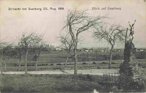 AK / Ansichtskarte  Saarburg Lothringen Sarrebourg 57 Moselle Panorama Schlacht bei Saarburg 1914