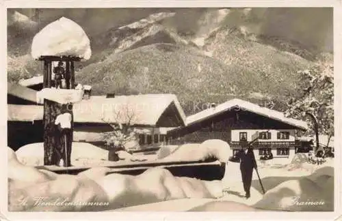 AK / Ansichtskarte  GRAINAU Winteridyll St Wendelinsbrunnen