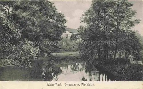 AK / Ansichtskarte  Fuhlsbuettel HAMBURG Alster Park Neuanlagen Fischteiche