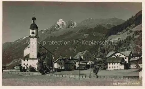 AK / Ansichtskarte  Neustift  Stubaital Tirol AT Panorama Kirche