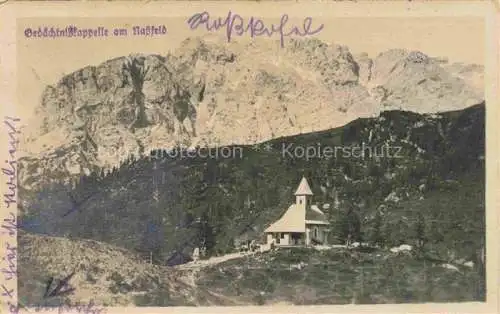 AK / Ansichtskarte  Nassfeld Kaernten AT Gedaechtniskappelle am Nassfeld