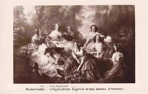 AK / Ansichtskarte  Malmaison  Chateau Rueil-Malmaison Nanterre 92 Hauts-de-Seine Winterhalter Kuenstlerkarte L'Impératrice Eugénie et ses dames d'honneur