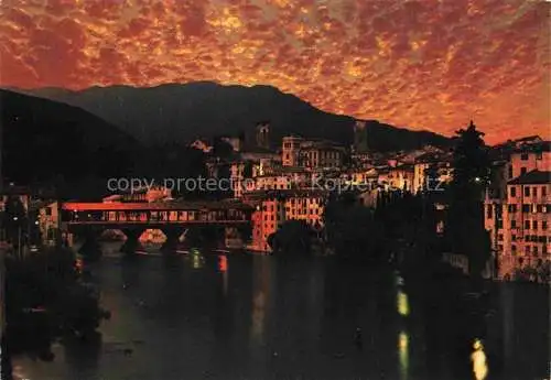 AK / Ansichtskarte  Bassano del Grappa Veneto IT Panorama notturno