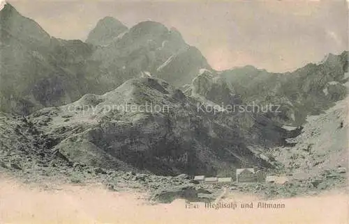 AK / Ansichtskarte  Meglisalp 1520m Altmann AR Berghaus Gebirgspanorama Appenzeller Alpen