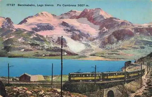 AK / Ansichtskarte  Berninabahn Pontresina Eisenbahn GR Lago bianco Piz Cambrena