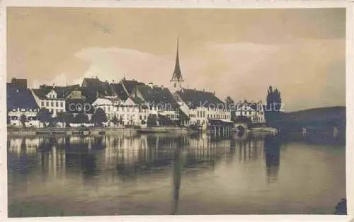 AK / Ansichtskarte  Stein Rhein Stein am Rhein SH Blick ueber den Rhein zur Stadt