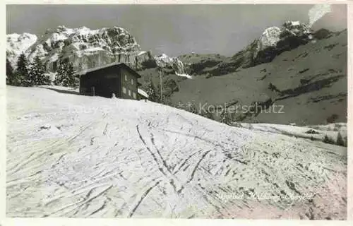 AK / Ansichtskarte  Saeumhuette Hoher Faulen Altdorf UR Berghuette Winterpanorama Skigebiet Haldiberg Oberfeld