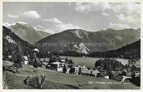 AK / Ansichtskarte  Champex -Lac Orsieres VS Vue panoramique et le Grand Combin