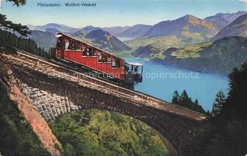 AK / Ansichtskarte  Pilatus NW Pilatusbahn Zahnradbahn Wolfort-Viadukt