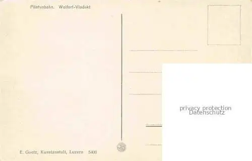 AK / Ansichtskarte  Pilatus NW Pilatusbahn Zahnradbahn Wolfort-Viadukt