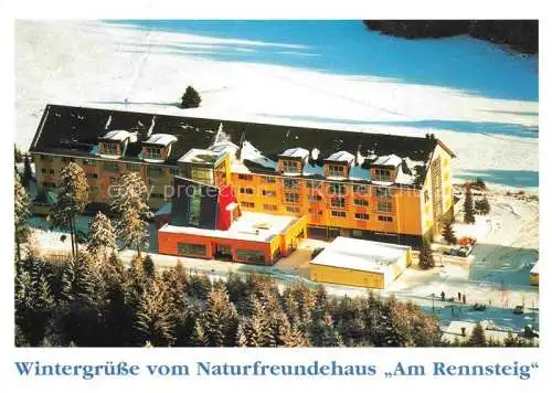 AK / Ansichtskarte  Oberhof  Thueringen Naturfreundehaus Am Rennsteig im Winter