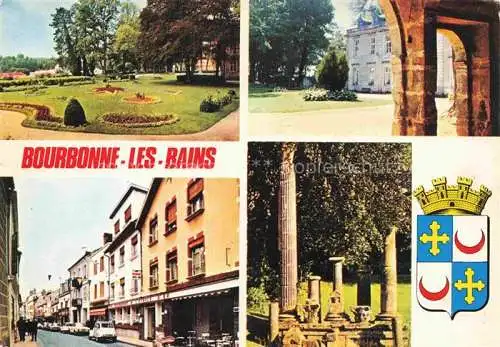 AK / Ansichtskarte  Bourbonne-les-Bains 52 Haute-Marne Vues d'ensembles Parc Château