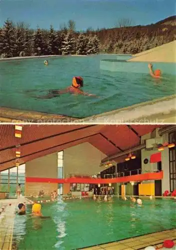 AK / Ansichtskarte  BAD PYRMONT Hufeland-Bad Sole-Hallen-Freibad