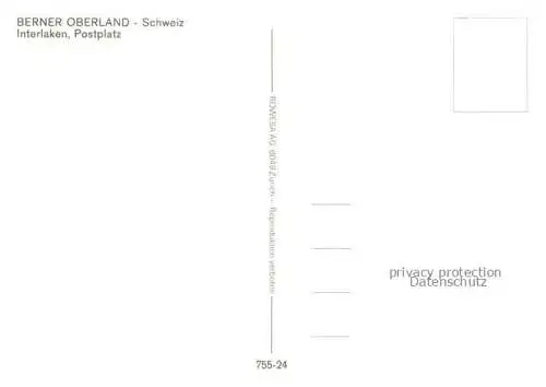 AK / Ansichtskarte  INTERLAKEN BE Postplatz Stadtzentrum