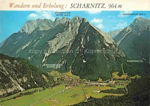 AK / Ansichtskarte  Scharnitz Panorama Erholungs- und Grenzort Alpen