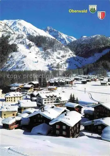 AK / Ansichtskarte  Oberwald  Goms VS Winterpanorama