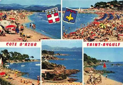 AK / Ansichtskarte  Saint-Aygulf 83 Var et ses plages la Gaillarde au fond Saint Raphael