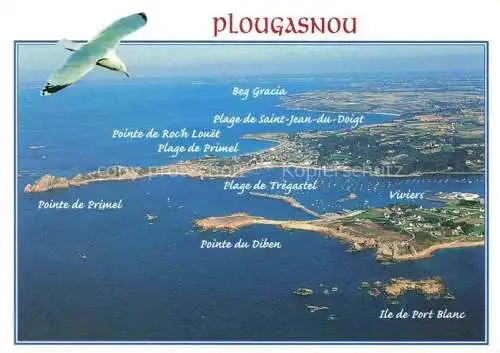 AK / Ansichtskarte  Plougasnou Vue générale du Diben Pointe de Primel-Trégastel