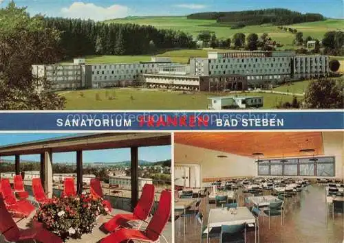 AK / Ansichtskarte  BAD STEBEN Sanatorium Franken Speisesaal Sonnenterrasse