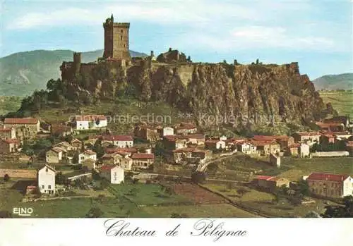 AK / Ansichtskarte  LE PUY  en-Velay 43 Haute-Loire Château de Polignac du Moyen-Age vue aérienne