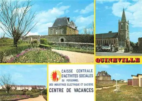 AK / Ansichtskarte  Quineville Cherbourg 50 Manche Centre de Vacances Maison familiale C.C.A.S. Eglise